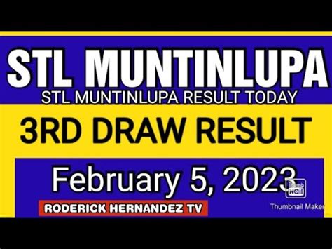 stl muntinlupa result today 9pm|STL Result Today .